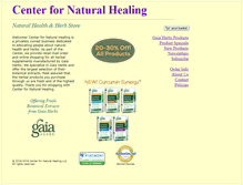 Tablet Screenshot of centerfornaturalhealing.com